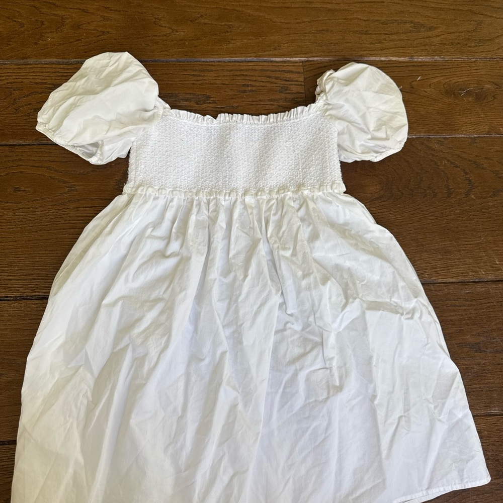 Sunday Best Cream Smocked Dress